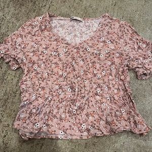 Red bandeau bathing suit